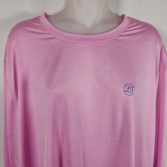 Lauren James Women's T Shirt Size XL Pink Long Sleeve Swordfish Graphic Fishing - Picture 3 of 9